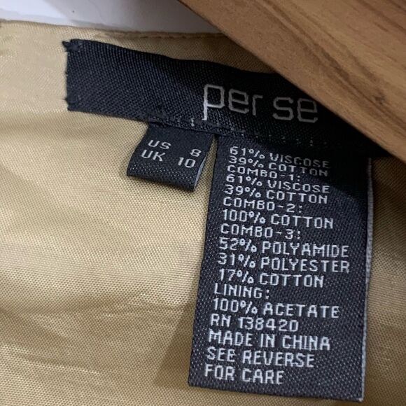 Per Se Woven Jacquard Knit Sleeveless Dress Size 8 Women’s - Picture 7 of 7